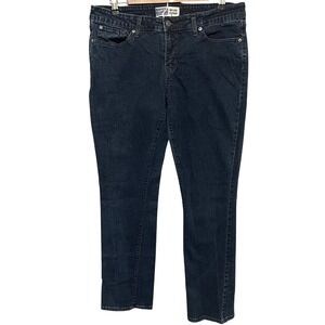 Signature by Levi Strauss & Co. Mid Rise Straight Leg Dark Wash Jeans Size 14‎